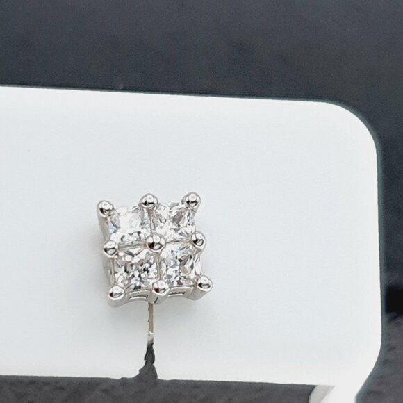 925 sterling silver luxury CZ earrings for women/girls, Best for RJUS2161 - Picture 6 of 11